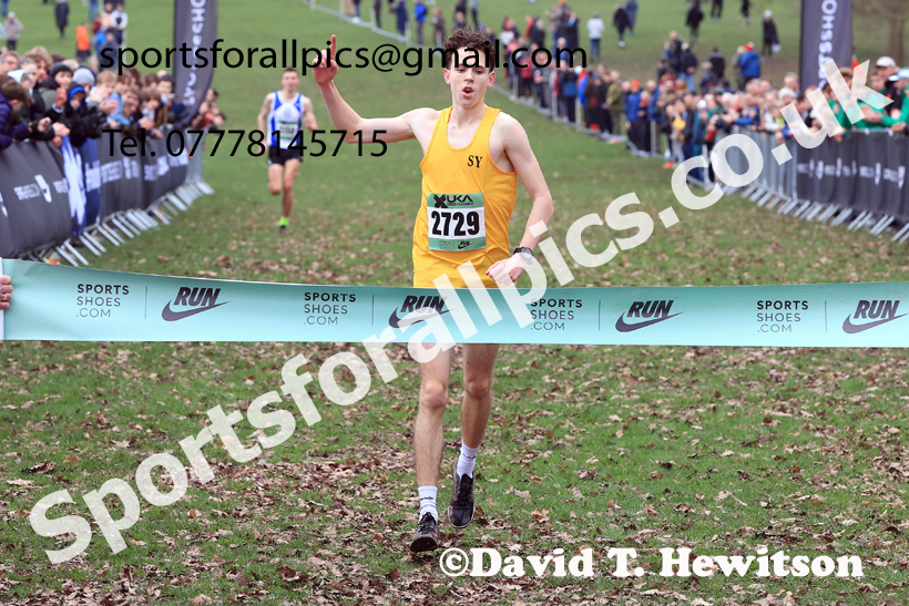 Mens Under-20s 2026 UK CAU Inter Counties Cross Country, Wollaton Park, Nottingham. Photo: David T. Hewitson/Sports for All Pics